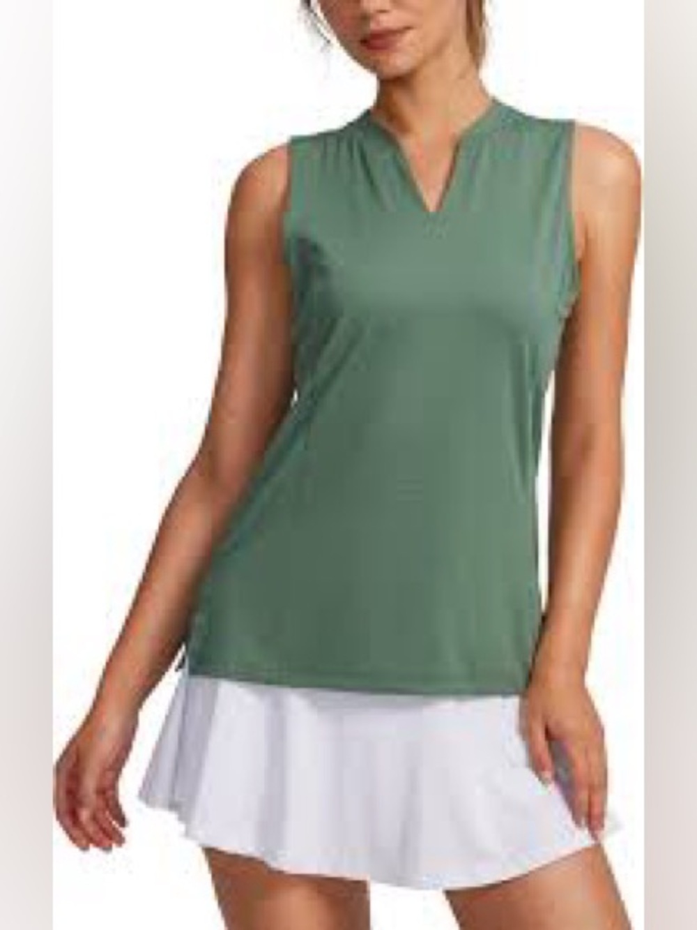 NWT Obla Women's Sleeveless Golf V-Neck Lightweight Quick Dry Tennis Tank S